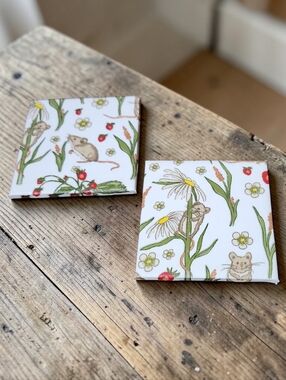 Strawberry Fields Coaster Set